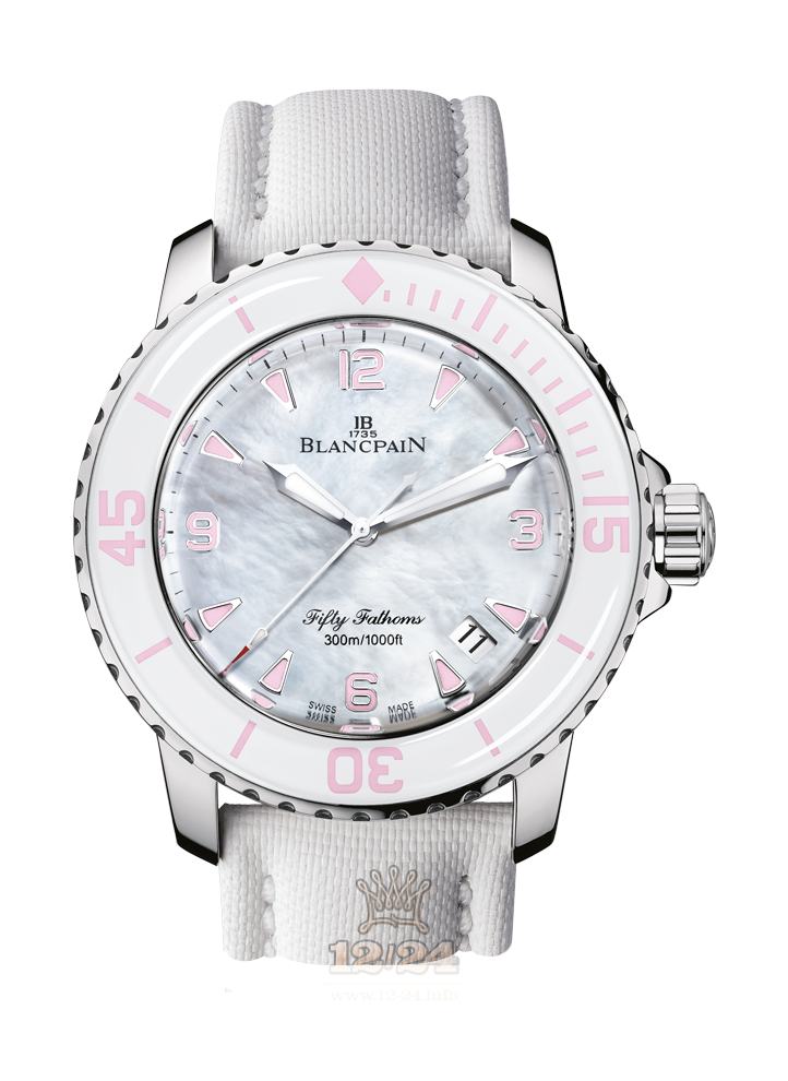 Blancpain Fifty Fathoms Watch 5015-1144-52 45 mm Stainless steel Case White Dial
