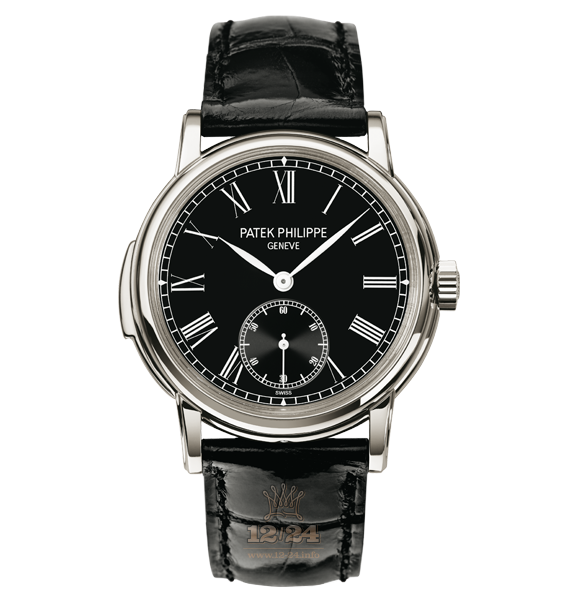 Patek Philippe Grand Complications Watch 5078P-010 38 mm Platinum Case Black Dial