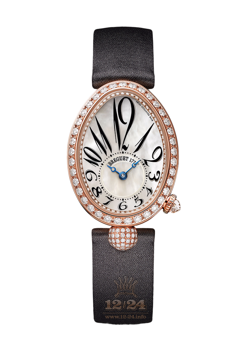 Breguet Reine de Naples Watch 8928BR/5W/844 DD0D 33 mm Pink gold Case White Dial