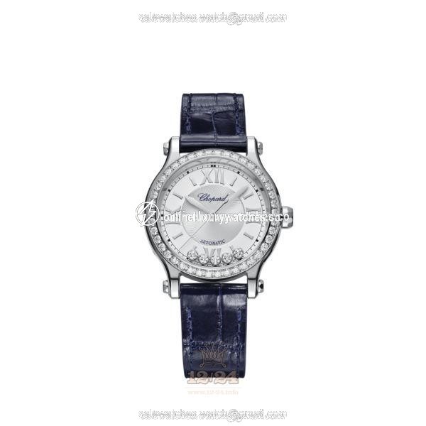 Chopard Happy Sport Watch 278608-3003 33 mm Stainless steel Case Silver Dial