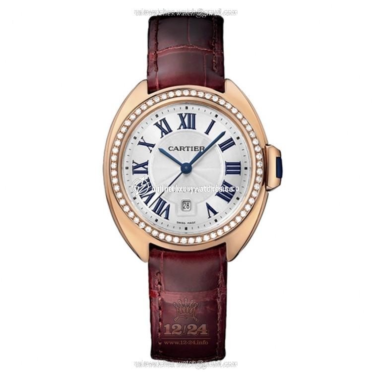 Cartier Cle de Cartier Watch WJCL0016 31 mm Pink gold Case Silver Dial