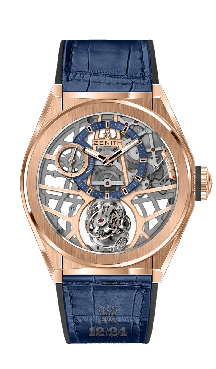 Zenith Defy Watch 18.9000.8812/79.R584 44 mm Pink gold Case Silver Golden Dial