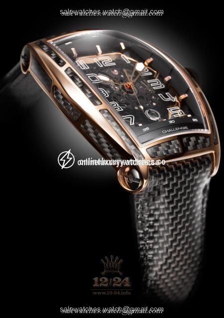 Cvstos Challenge Watch CCJLC-PG-53mm 54 mm Pink gold Carbon Case Black Dial