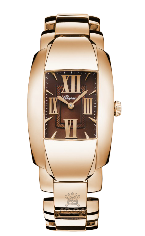 Chopard La Strada Watch 419254-5002 45 mm Pink gold Case Brown (chocolate) Dial