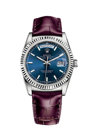 Rolex Day-Date Watch 118139-0026 36 mm White gold Case Dark blue Dial