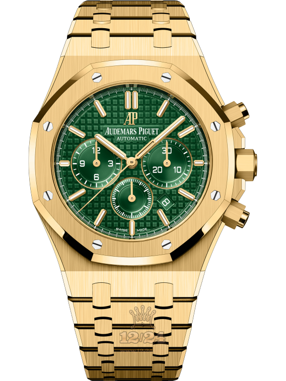 Audemars Piguet Royal Oak Watch 26331BA.OO.1220BA.02 41 mm Yellow gold Case Green Dial