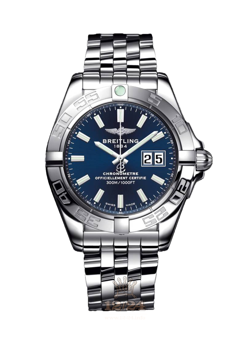 Breitling Galactic Watch A49350L2|C929|366A 41 mm Stainless steel Case Dark blue Dial