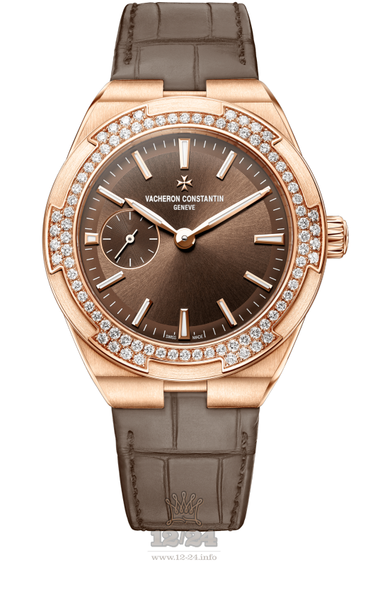 Vacheron Constantin Overseas Watch 2305V/000R-B434 37 mm Pink gold Case Brown (chocolate) Dial