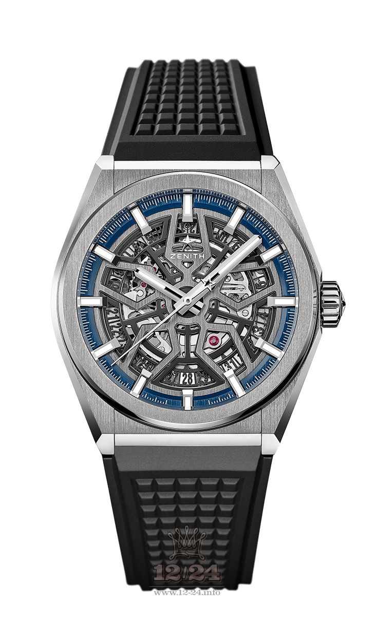 Zenith Defy Watch 95.9000.670/78.R782 41 mm Titanium Case Black Gray Dial