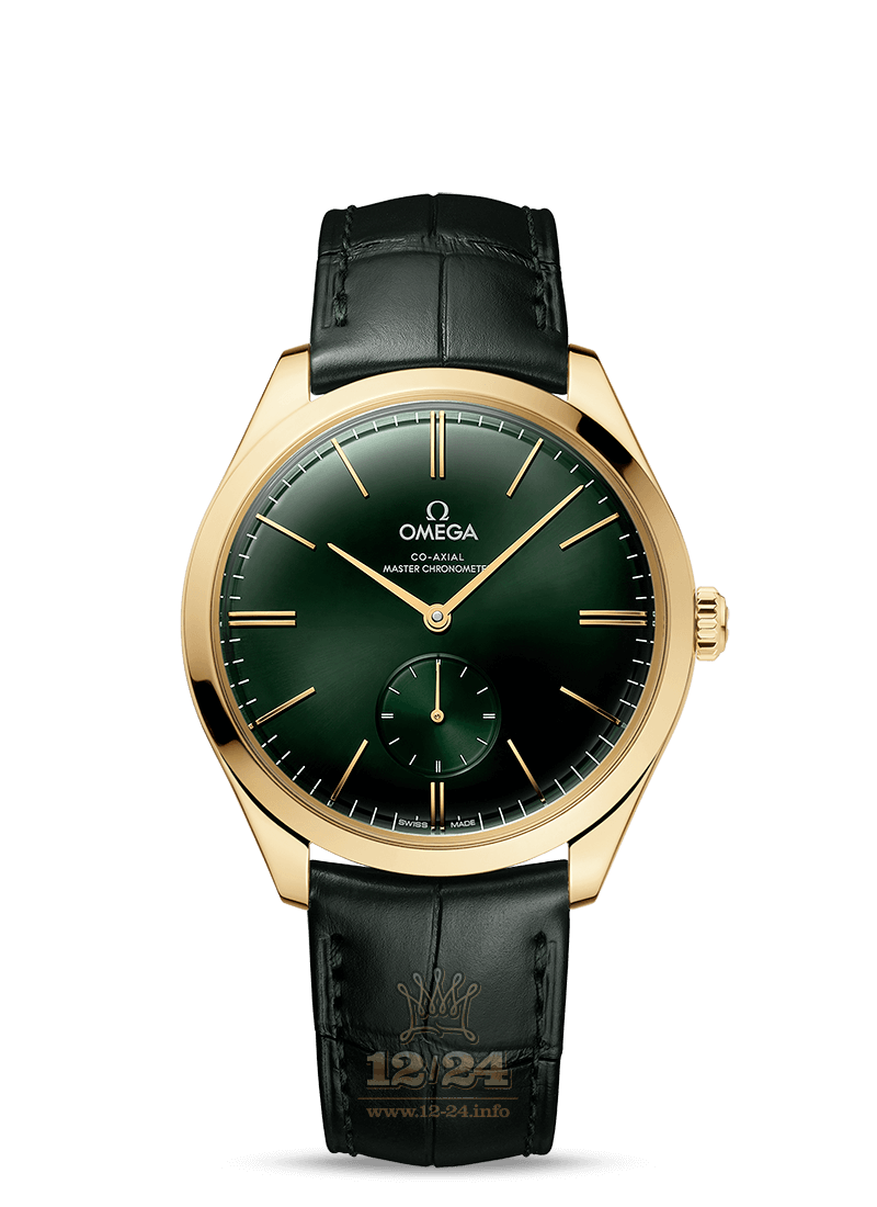 Omega De Ville Watch 435.53.40.21.10.001 40 mm Yellow gold Case Green Dial
