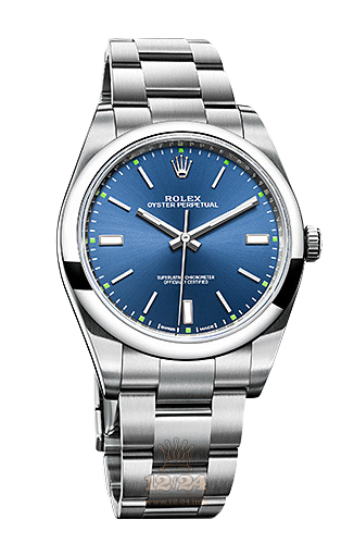 Rolex Oyster Perpetual Watch 114300-0003 39 mm Stainless steel Case Dark blue Dial