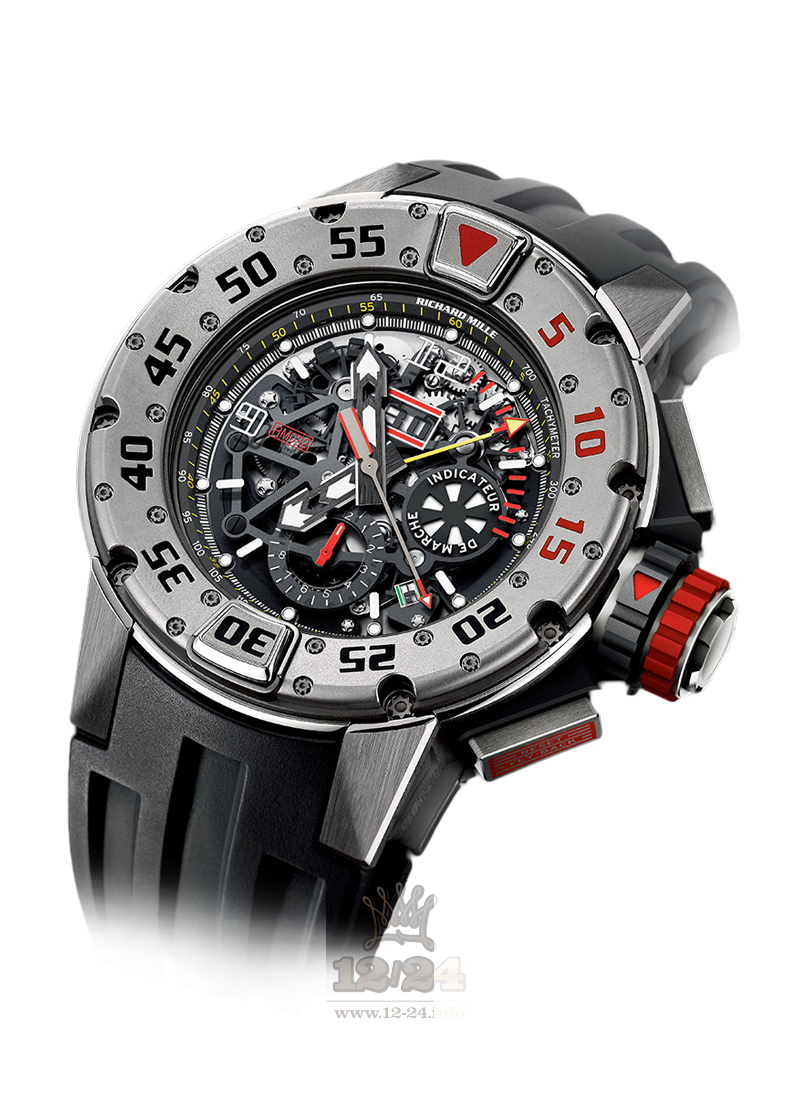 Richard Mille Men's Collection Watch RM 032 Automatic Divers Watch 50 mm Titanium Case