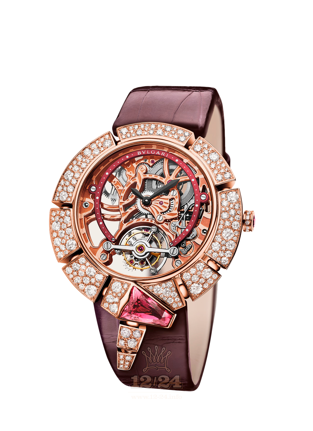 Bvlgari Serpenti Watch 102540 SPP41C9GDLTBSK 41 mm Pink gold Case Golden Dial