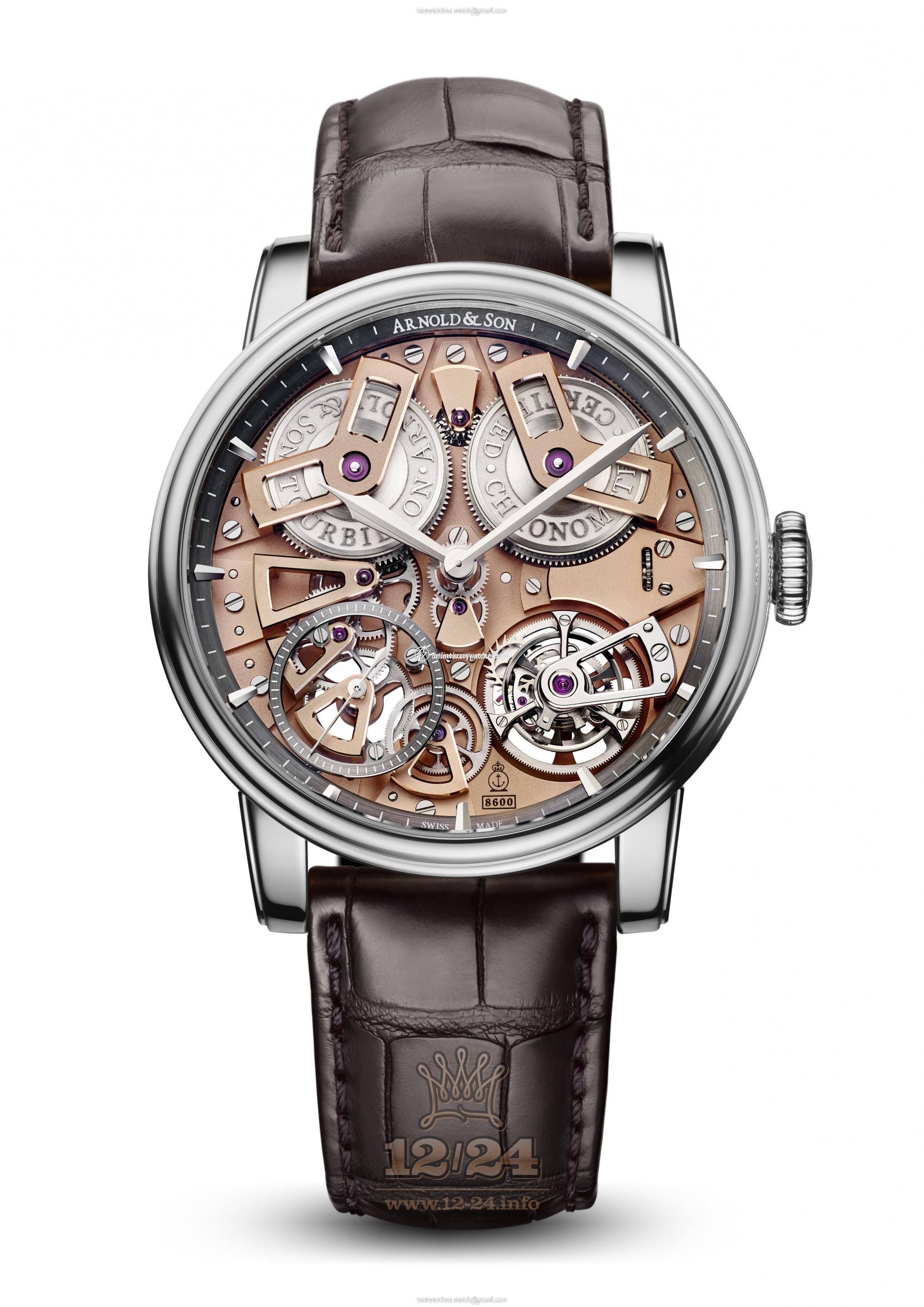 Arnold Son Royal Collection Watch 1ETAS.G01A.C112S Stainless steel Case Golden Dial