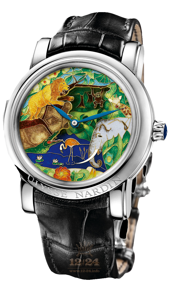 Ulysse Nardin Classic Watch 729-61 42 mm Platinum Case Painted Dial
