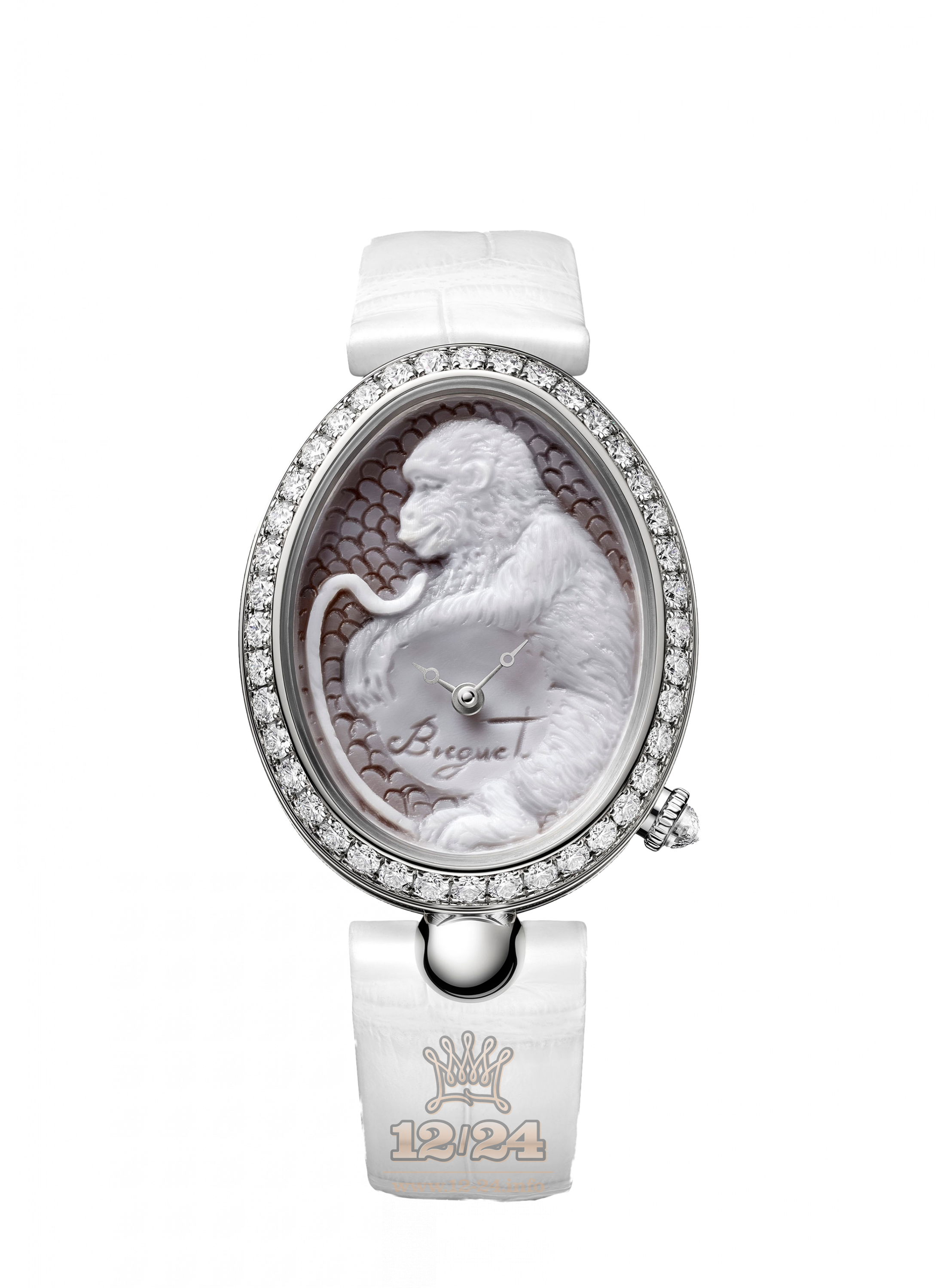 Breguet Reine de Naples Watch 8958BB/55/974 08/D00D 40 mm White gold Case White Gray Dial
