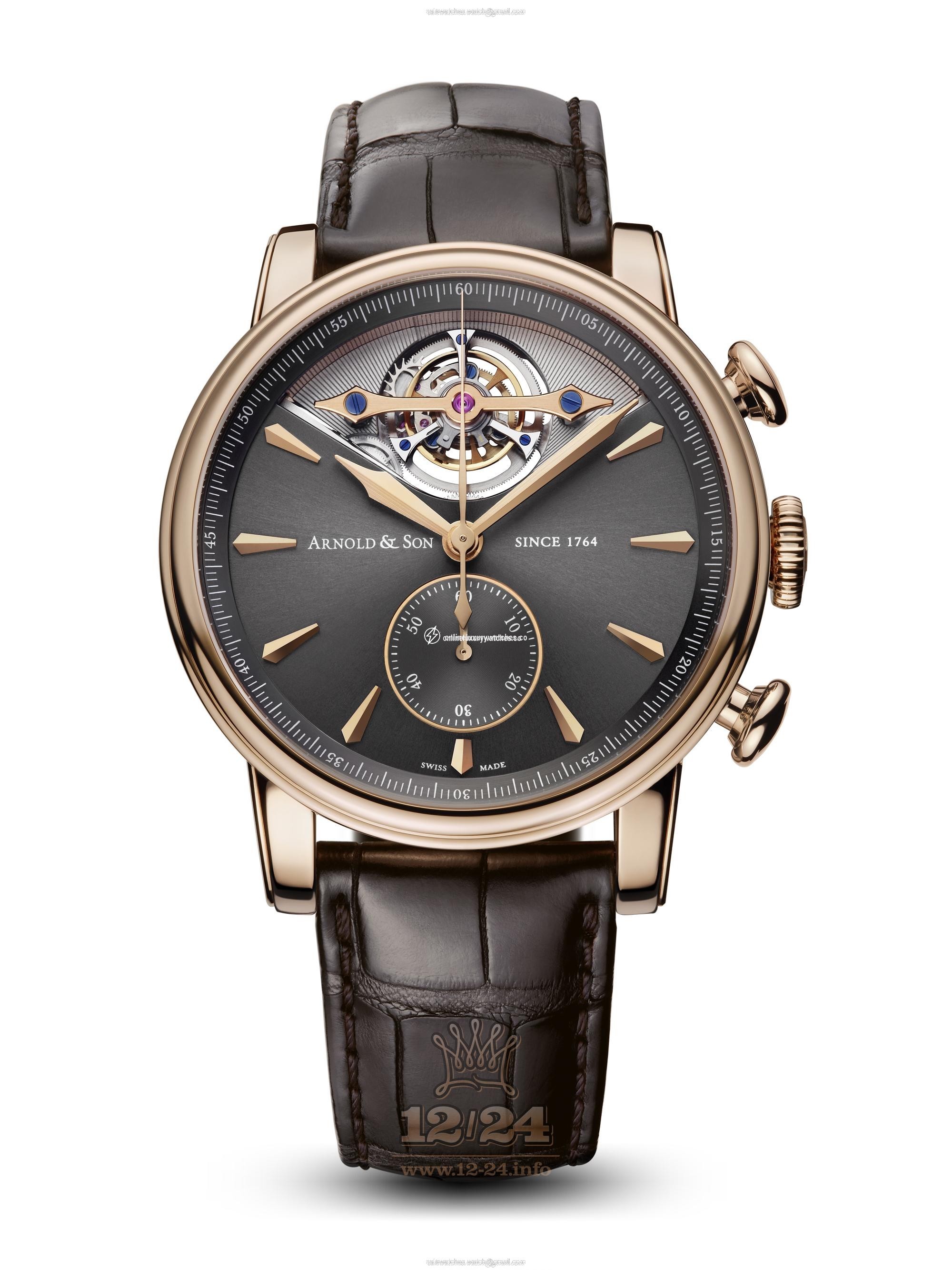 Arnold Son Royal Collection Watch 1CTAR.G01A.C112R Red gold Case Gray Dial