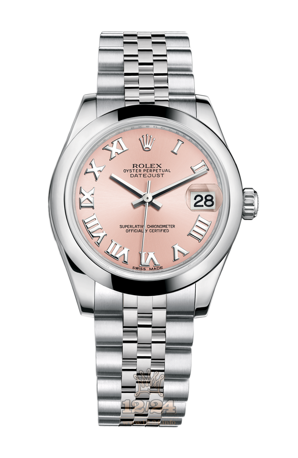 Rolex Lady-Datejust Watch 178240-0033 31 mm Stainless steel Case Pink Dial