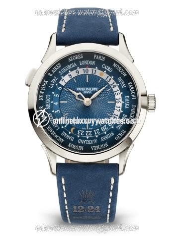 Patek Philippe Complications Watch 5230P-001 38 mm Platinum Case Dark blue Dial
