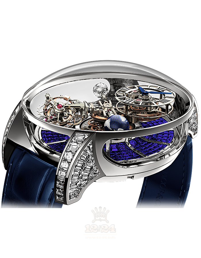 Jacob & Co Grand Complication Masterpieces Watch 750.800.40.BD.BB.1BD 50 mm White gold Sapphire Case