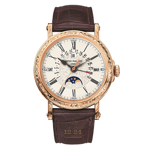 Patek Philippe Grand Complications Watch 5160R-001 38 mm Pink gold Case White Dial
