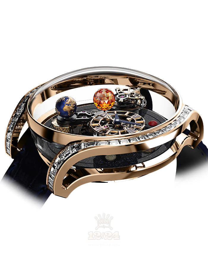 Jacob & Co Grand Complication Masterpieces Watch AS800.40.AP.YK.A 44 mm Pink gold Case Black Dial