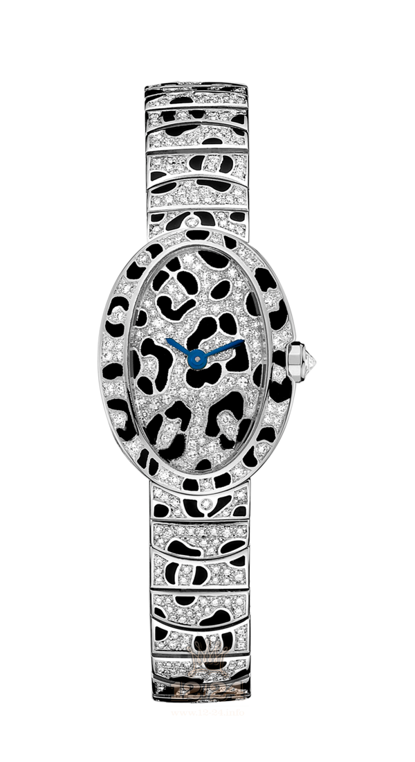 Cartier Baignoire Watch HPI00704 30 mm White gold Case Black Silver Dial