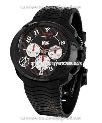 Franc Vila Cobra Watch 8CH.DLC.103 45 mm Stainless steel DLC coating Case White Black Dial
