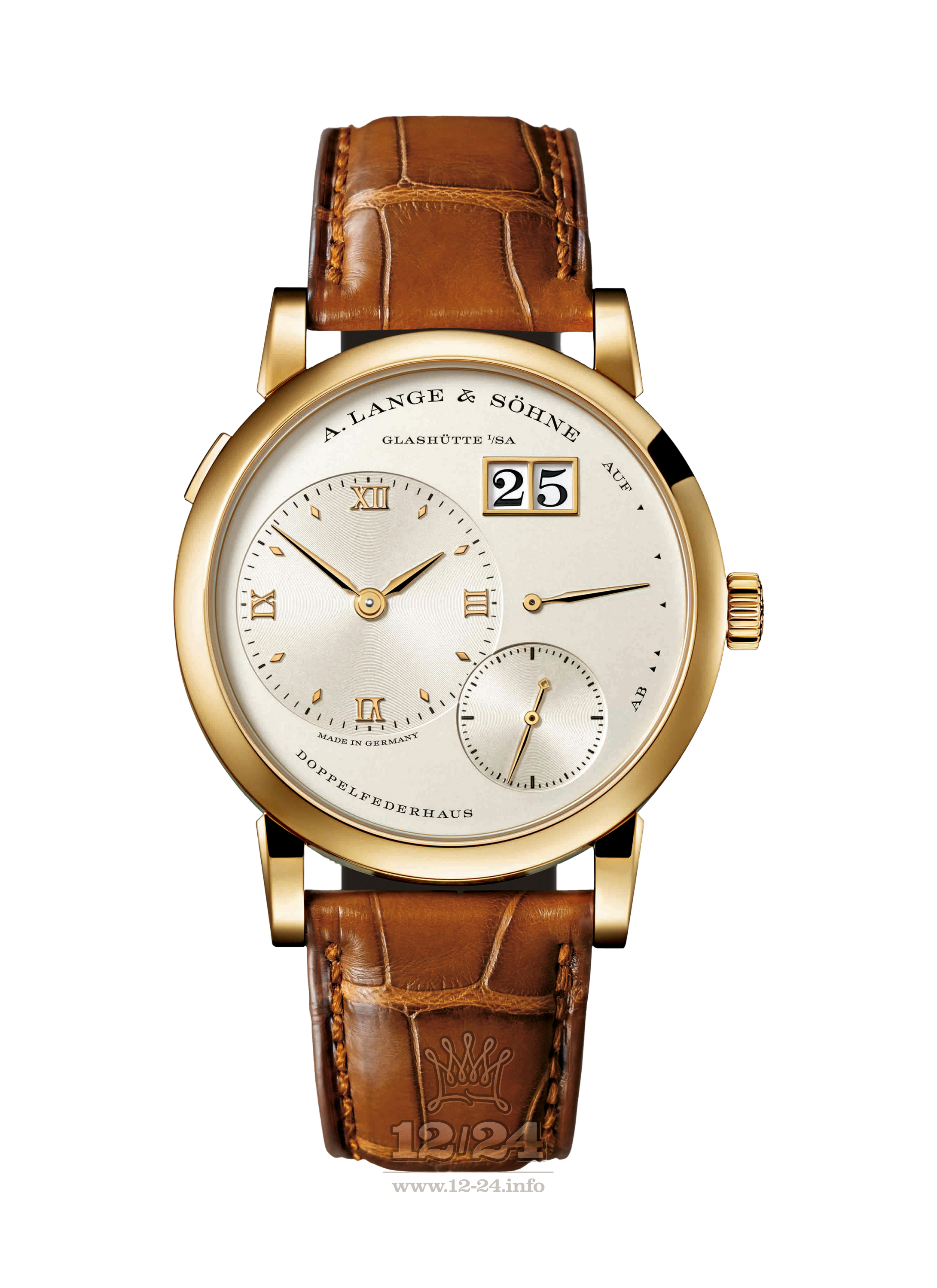 A.Lange & Sohne Lange 1 Watch 191.021 38 mm Yellow gold Case Golden Dial