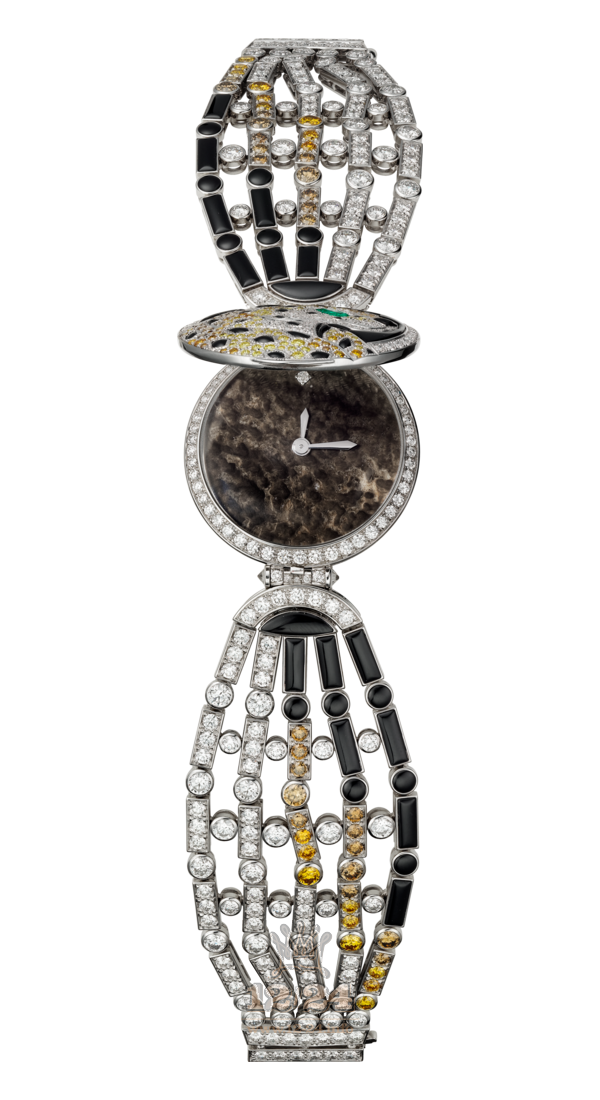 Cartier Creative jewelry watches Watch HPI00975 White gold Case Black Brown (chocolate) Dial