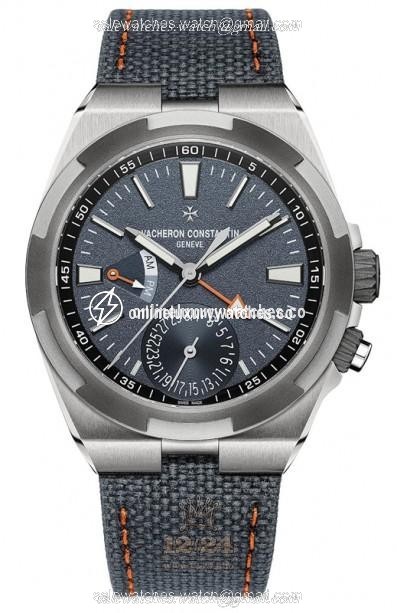 Vacheron Constantin Overseas Watch 7910V/000T-B922 41 mm Stainless steel Titanium Case Dark blue Dial