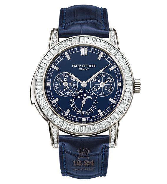 Patek Philippe Grand Complications Watch 5073P-010 42 mm Platinum Case Dark blue Dial
