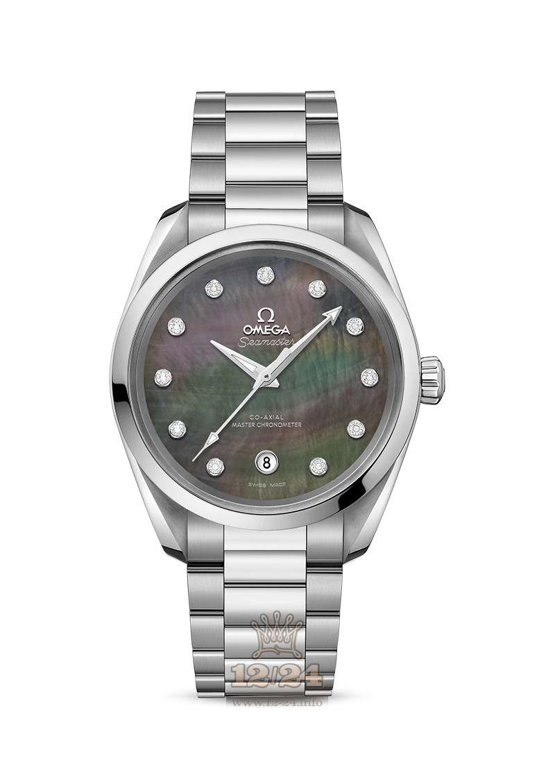 Omega Aqua Terra 150 M Watch 220.10.38.20.57.001 38 mm Stainless steel Case Black Dial