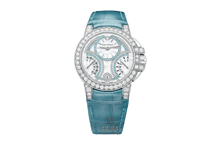 Harry Winston The Ocean Collection Watch OCEABI36WW052 36 mm White gold Case White Dial