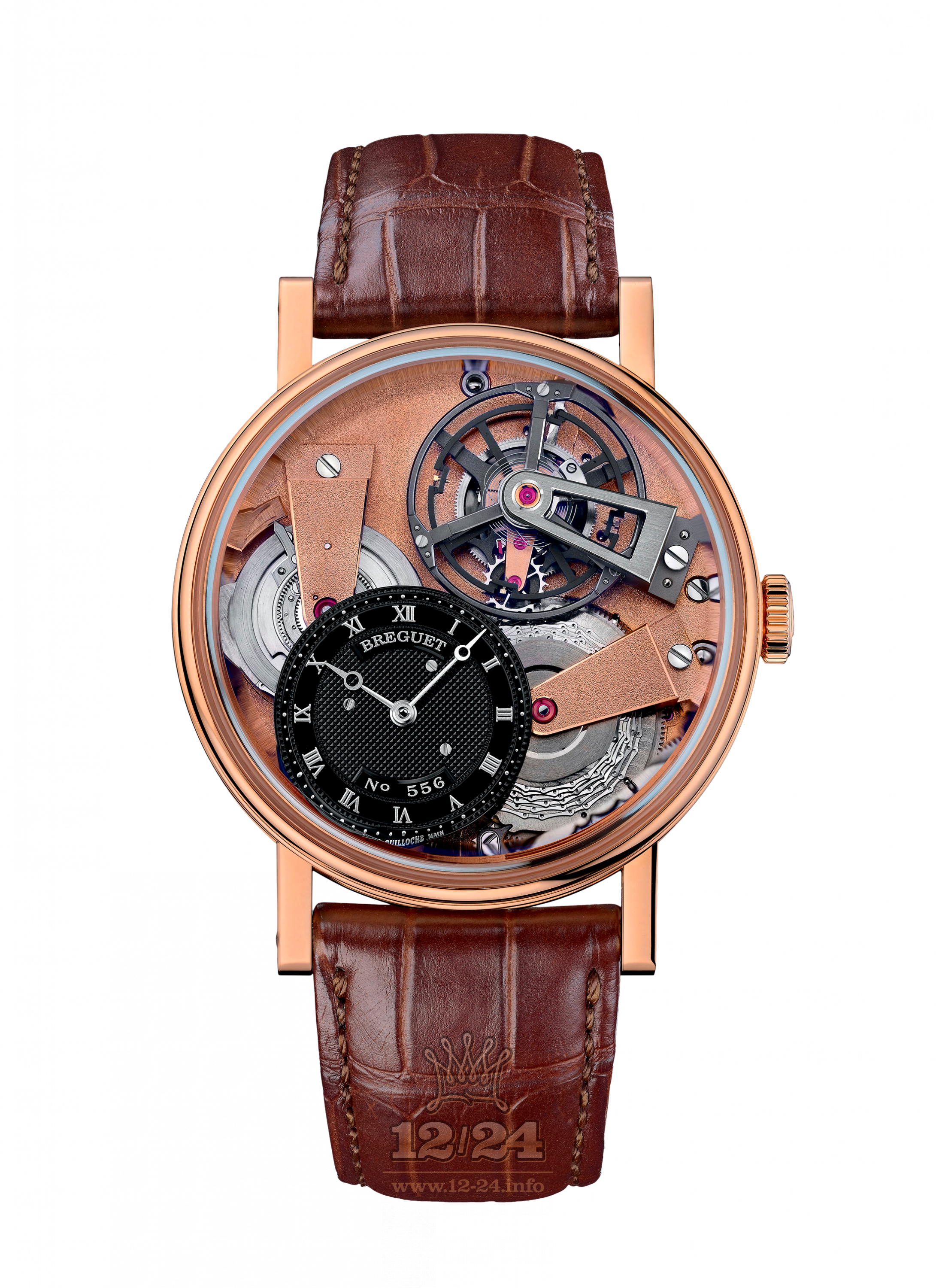 Breguet Tradition Watch 7047BR/R9/9ZU 41 mm Pink gold Case Black Dial