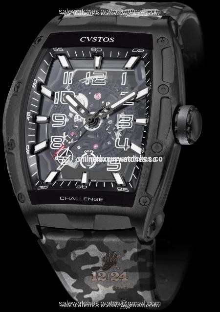 Cvstos Challenge Watch Jet-Liner II GT Commando Black Steel Stainless steel Titanium PVD coating Case Black Dial