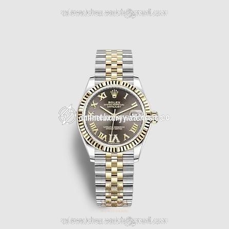 Rolex Datejust Watch 278273-0018 31 mm Stainless steel Yellow gold Case Gray Dial
