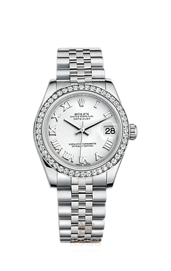 Rolex Lady-Datejust Watch 178384-0006 31 mm Steel / White gold Case White Dial