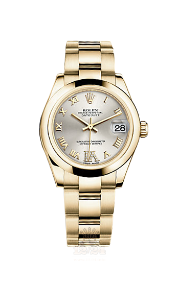 Rolex Datejust Watch 178248-0082 31 mm Yellow gold Case Silver Dial