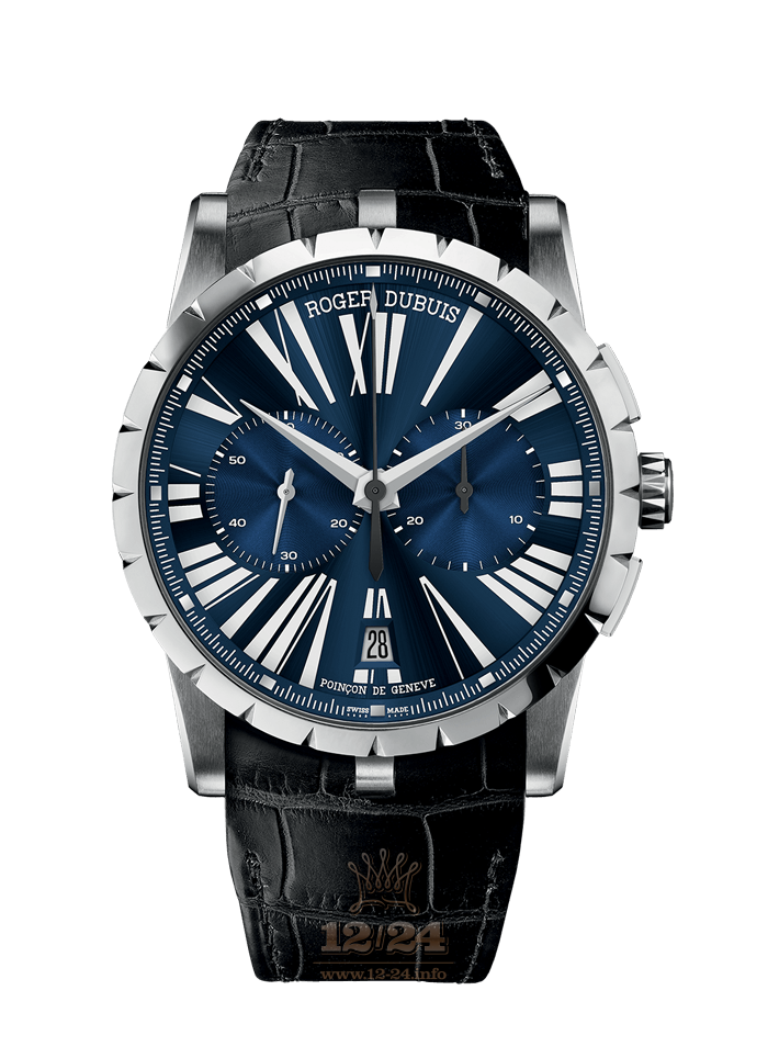 Roger Dubuis Excalibur Watch RDDBEX0389 42 mm Stainless steel Case Dark blue Dial