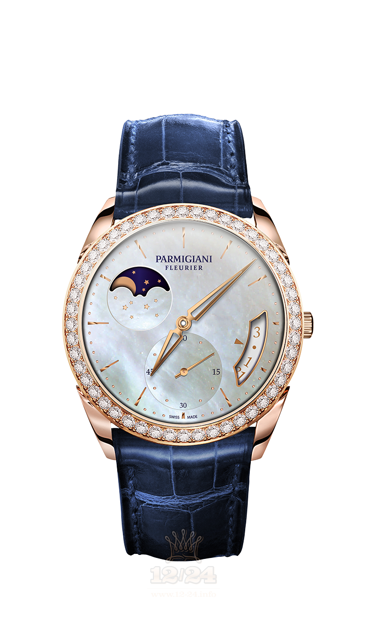 Parmigiani Fleurier Tonda Watch PFC284-1063300-HA3121 39 mm Pink gold Case White Dial