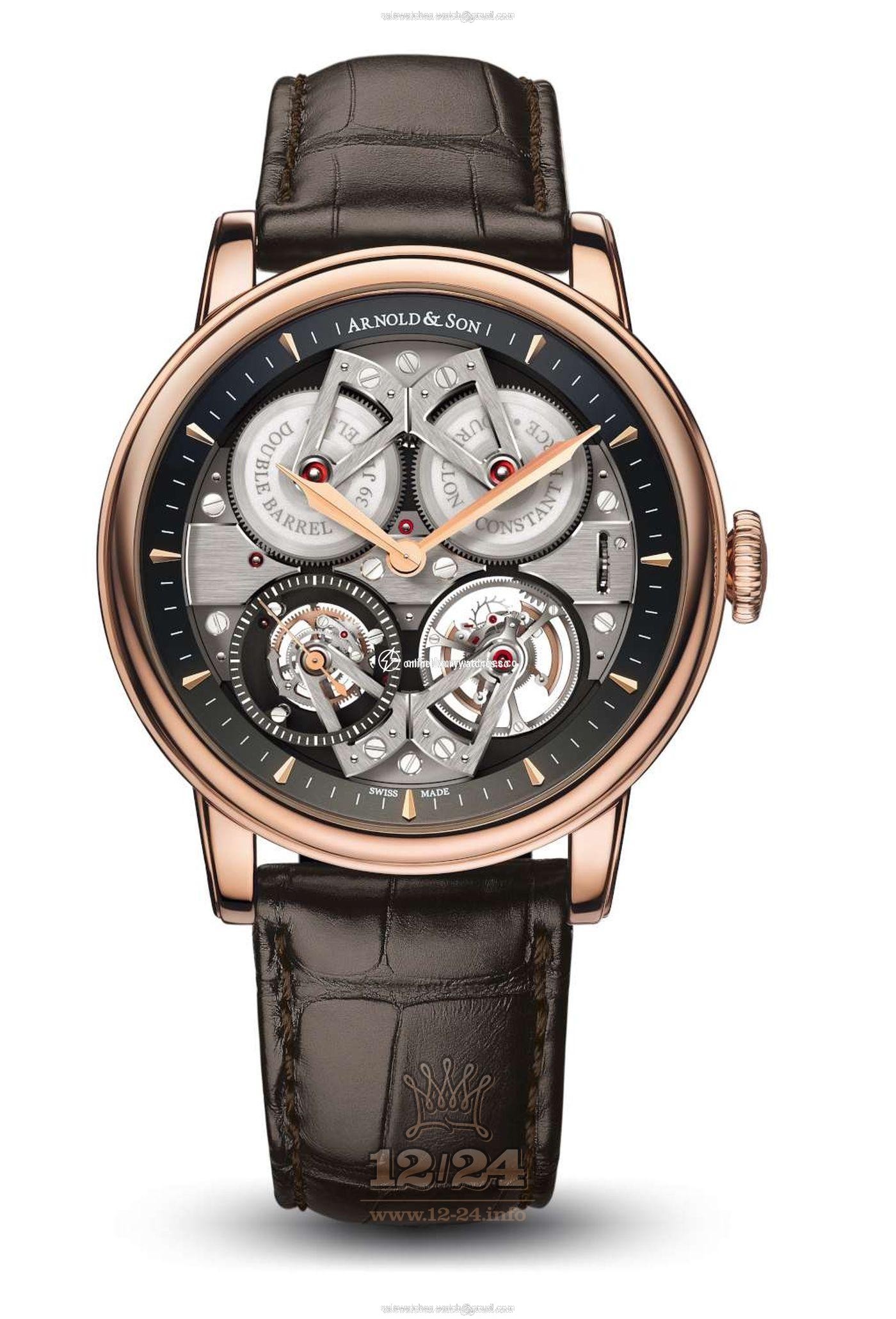 Arnold Son Royal Collection Watch 1FCAR.B01A.C112C Red gold Case Gray Dial