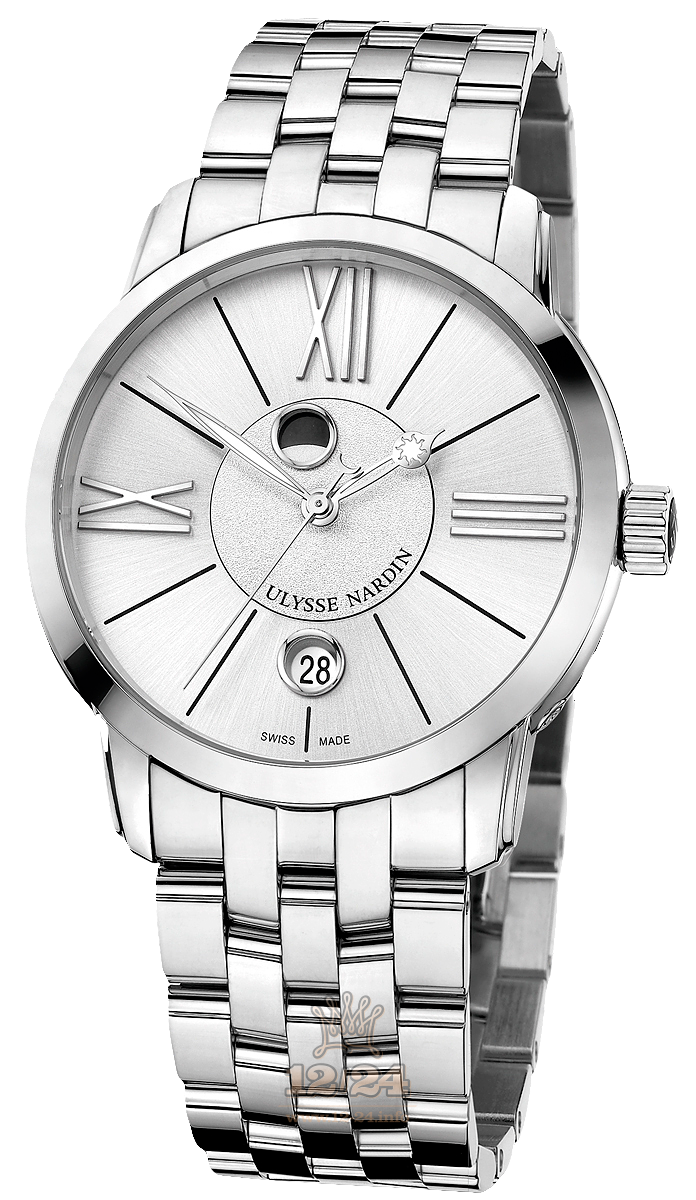Ulysse Nardin Classic Watch 8293-122-7/41 40 mm Stainless steel Case Silver Dial