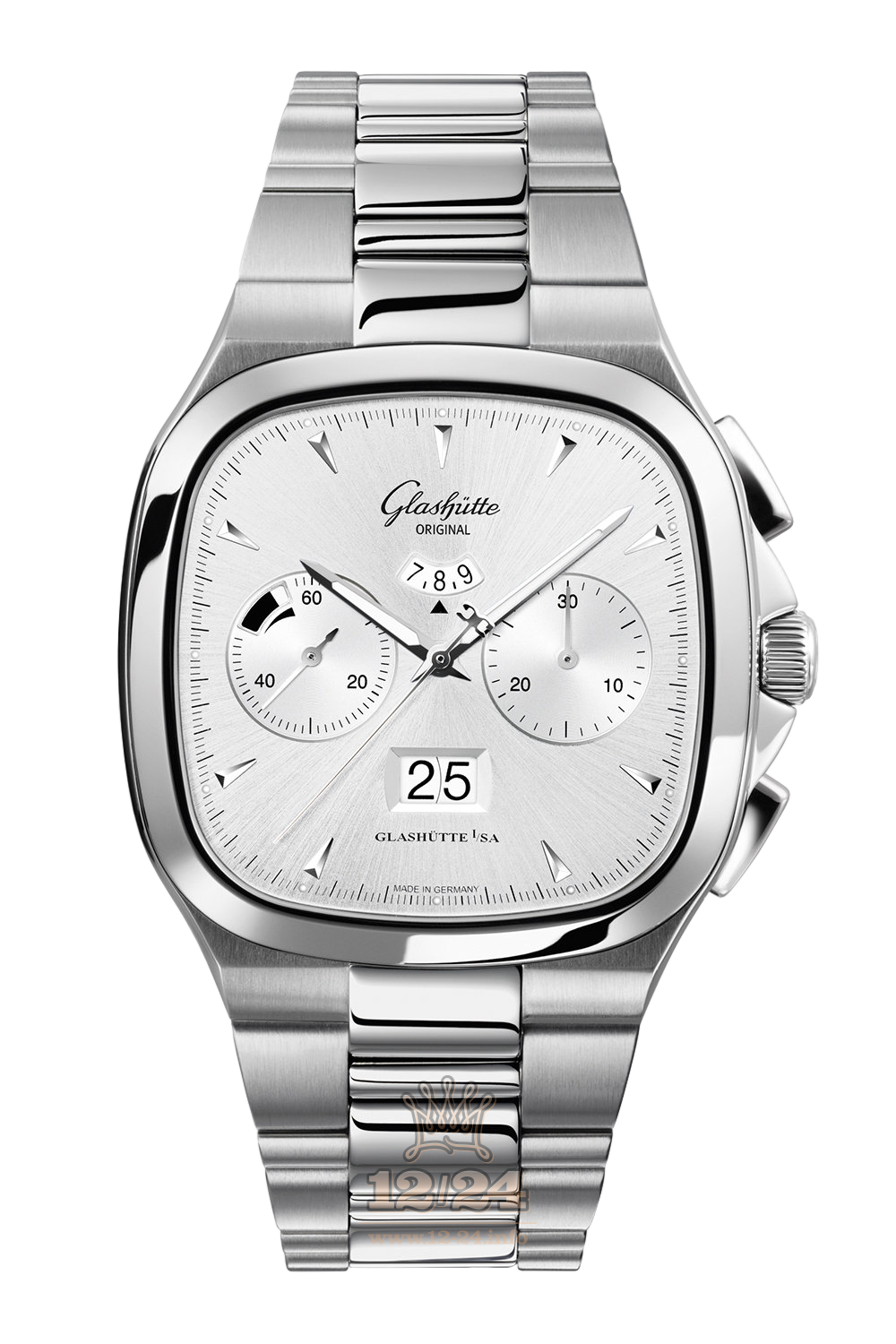 Glashutte Vintage Watch 1-37-02-02-02-70 40 mm Stainless steel Case Silver Dial