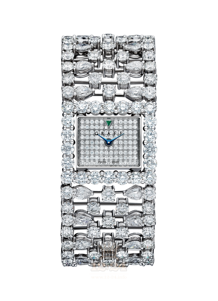 Graff Jewellery Watches Watch Graff_Lace_Front_resized_1 19 mm White gold Case Silver Dial