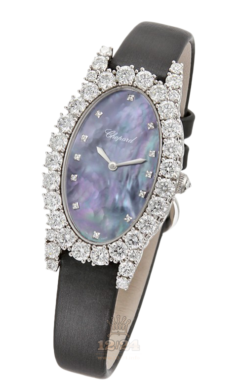Chopard L Heure du Diamant Watch 139380-1004 White gold Case Dark blue Dial