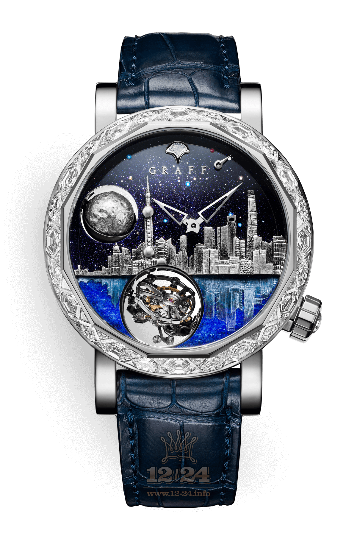 Graff Technical Watches Watch MGG48WGDLSH2 48 mm White gold Case Painted Dial