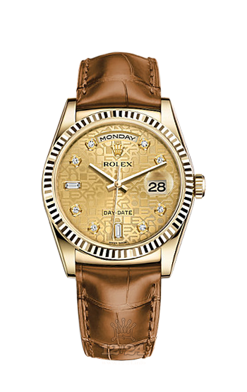 Rolex Day-Date Watch 118138-0084 36 mm Yellow gold Case Golden Dial
