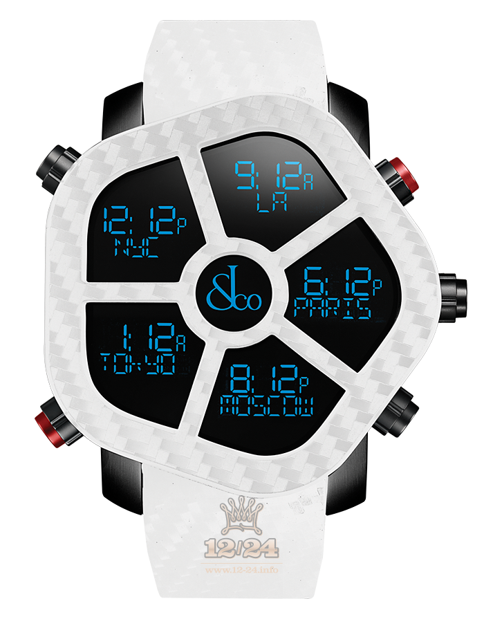 Jacob & Co Gents Collection Watch GH100.11.NS.PC.ANB4D 47 mm Stainless steel PVD coating Carbon Case Black Dial