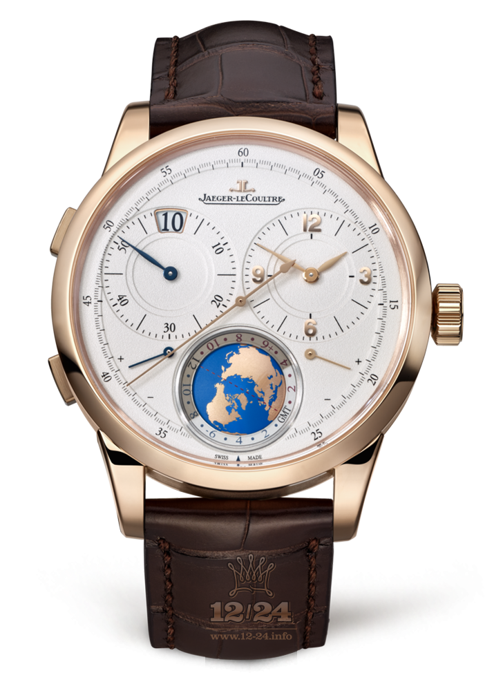 Jaeger-LeCoultre Duometre Watch 6062420 42 mm Pink gold Case Silver Dial